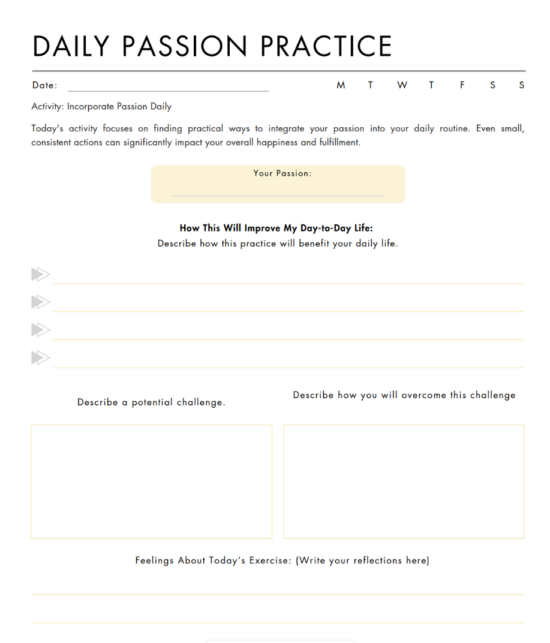 Find Your Passion-Workbook #2