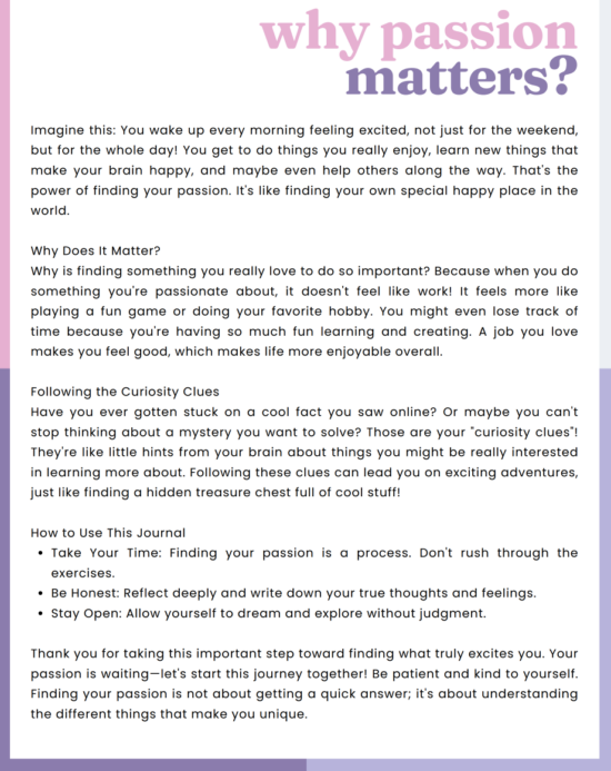 Find Your Passion-Workbook