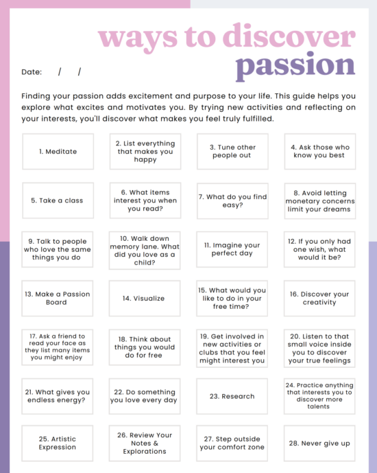 Find Your Passion-Workbook
