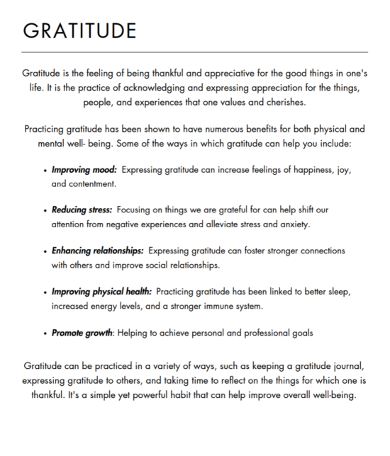 Gratitude Journal
