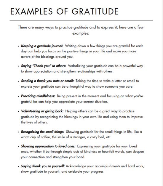 Gratitude Journal