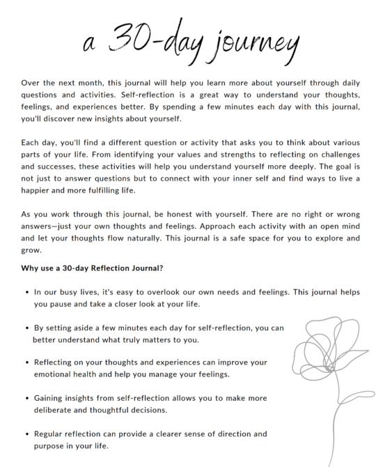 Self-Reflection Journal